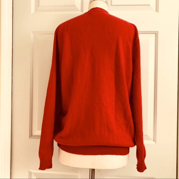Saks 5th Avenue Cashmere Cardigan Button Slouchy Sweater Made in England… - Picture 6 of 9